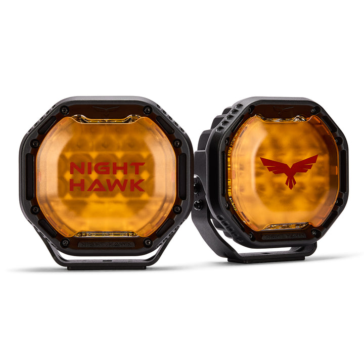Night Hawk ADV 7" Frosted Amber Covers - TO SUIT NHA180 Lights