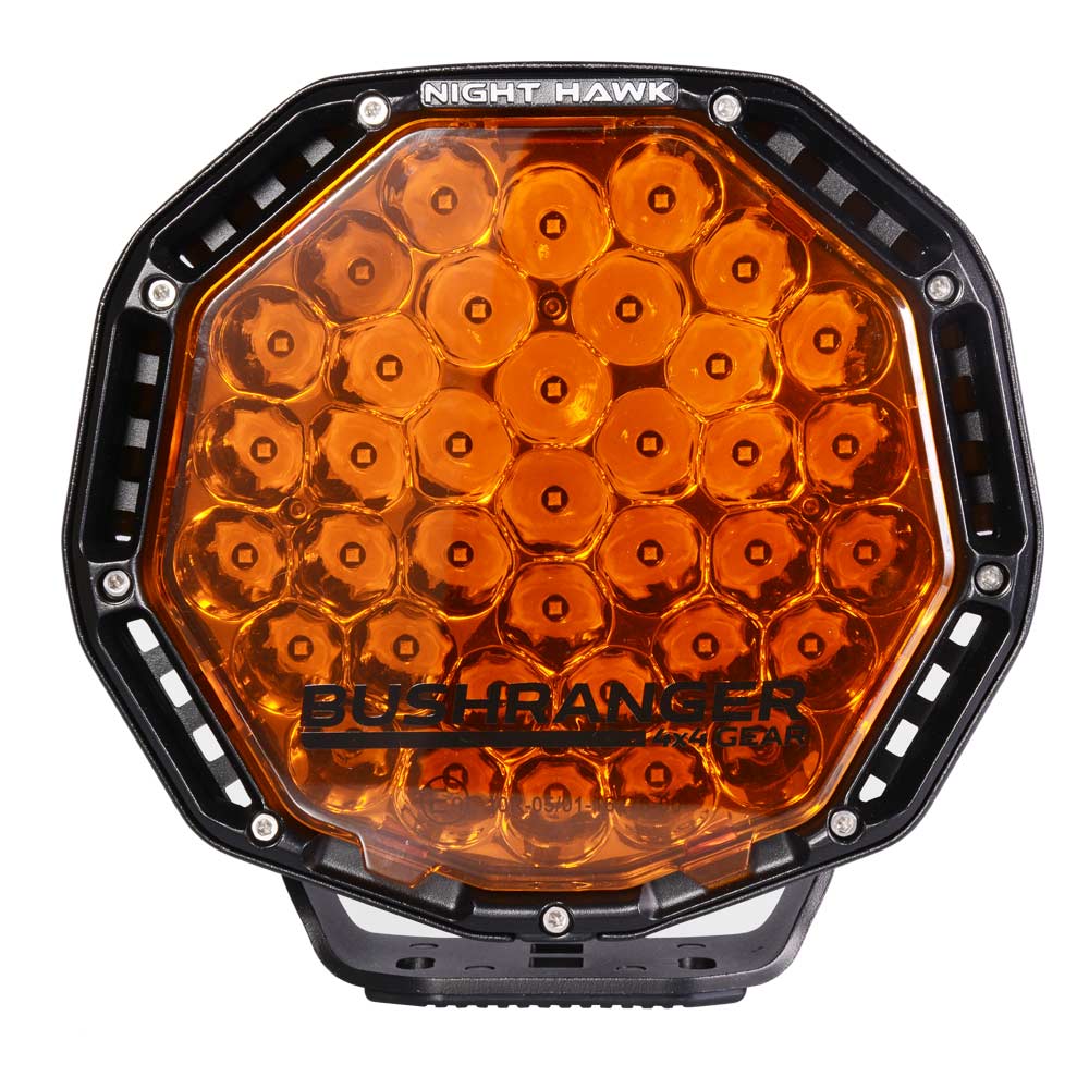 9" Amber Protective Cover - Spot Beam