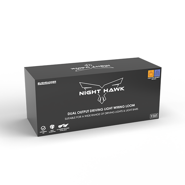 Dual Output Driving Light Wiring Loom - 600W