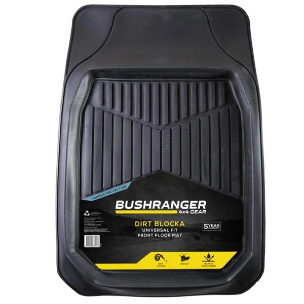 Dirt Blocka Floor Mat  Front - Bushranger 4x4 Gear